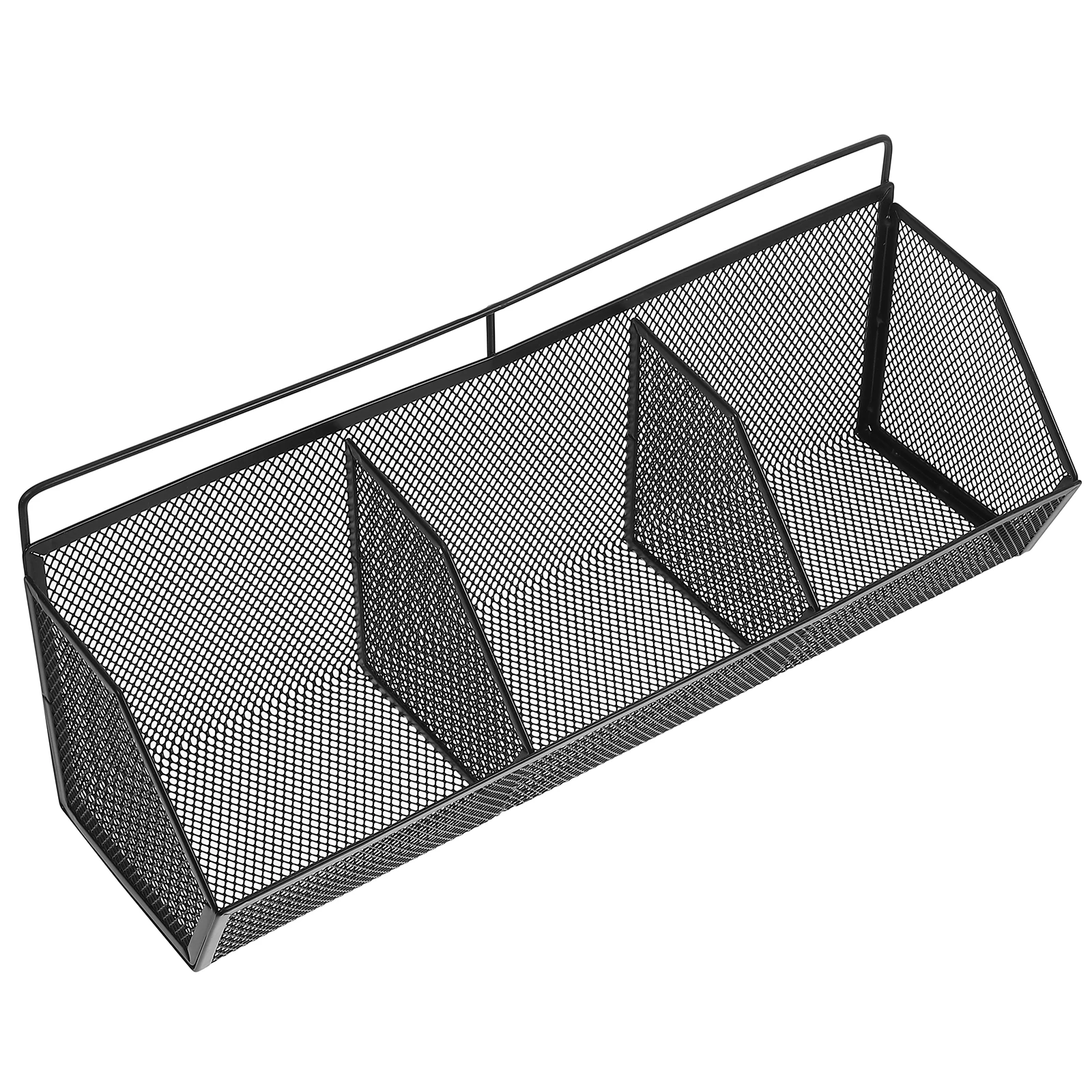 

Wrought Iron Slanted Storage Basket Farmhouse Wire Bin Baskets Small Pantry Organizer Closet