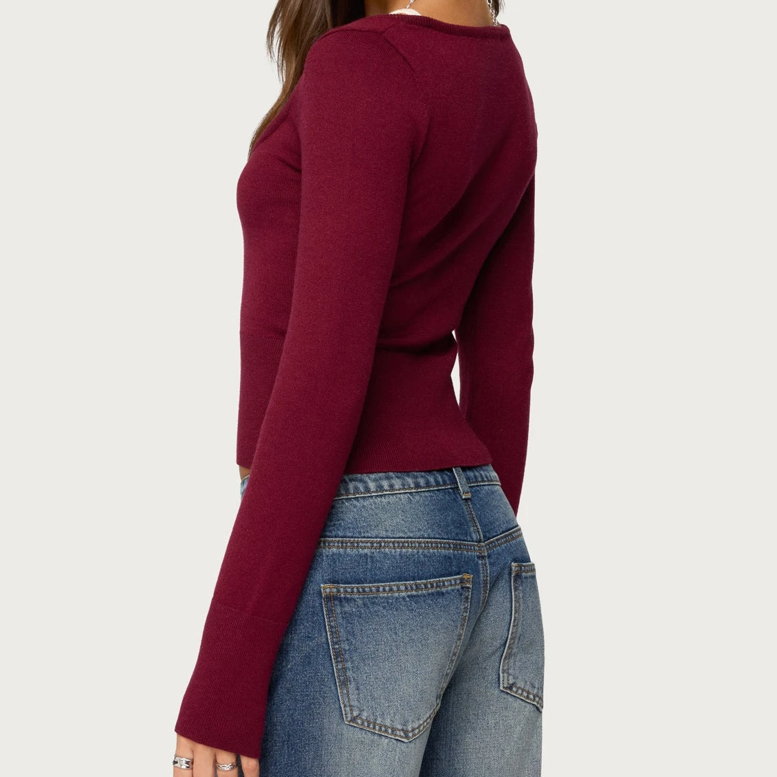 Classic Fake Two-piece Striped/Soild Color Fall Spring Shirts Long Sleeve Slim Fit Vintage Clothes