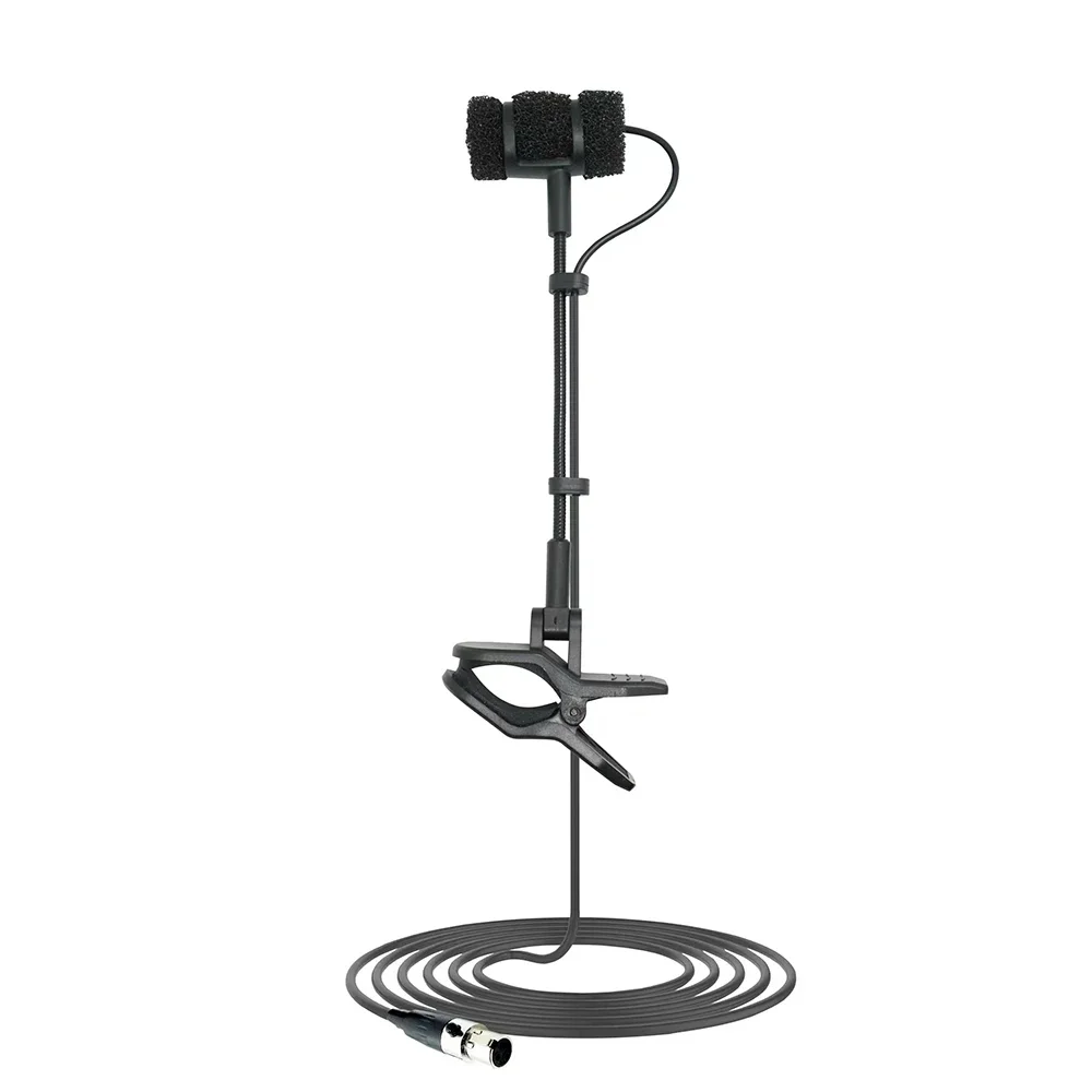 GLXD4 Dual Channels Wireless Microphone for Flute Musical Instrument Condenser Mic Audio Transmitter Receiver UHF 640~690Mhz