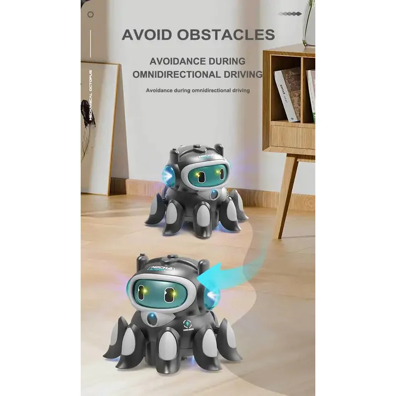 Elektrische Spray Mechanische Tier Simulation Octopus Haustier Modell Multifunktionale Sound Licht Spielzeug