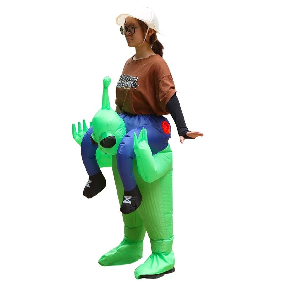 2025 أحدث StyleFunny الغريبة نفخ أزياء مسرحية الكبار الذكور والإناث تأثيري هالوين عيد الميلاد زي الكرة