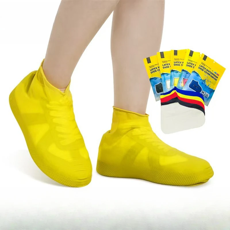 أغطية أحذية مقاومة للماء من السيليكون للجنسين، واقيات أحذية قابلة لإعادة الاستخدام وغير قابلة للانزلاق، ملحقات أحذية المشي