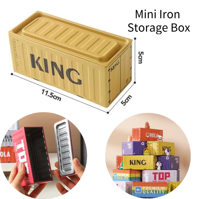 

Новая модель ящика для хранения мини-железный миниатюрный контейнер креативный настольный орнамент стеллаж для хранения кукольный дисплей детские подарки организация