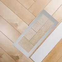 2Pcs Floor Vent Cover Silicone Non Slip Honeycomb Mesh Flush Mount Airflow Vent Deflector Heating Cooling Register 4x10 for Home