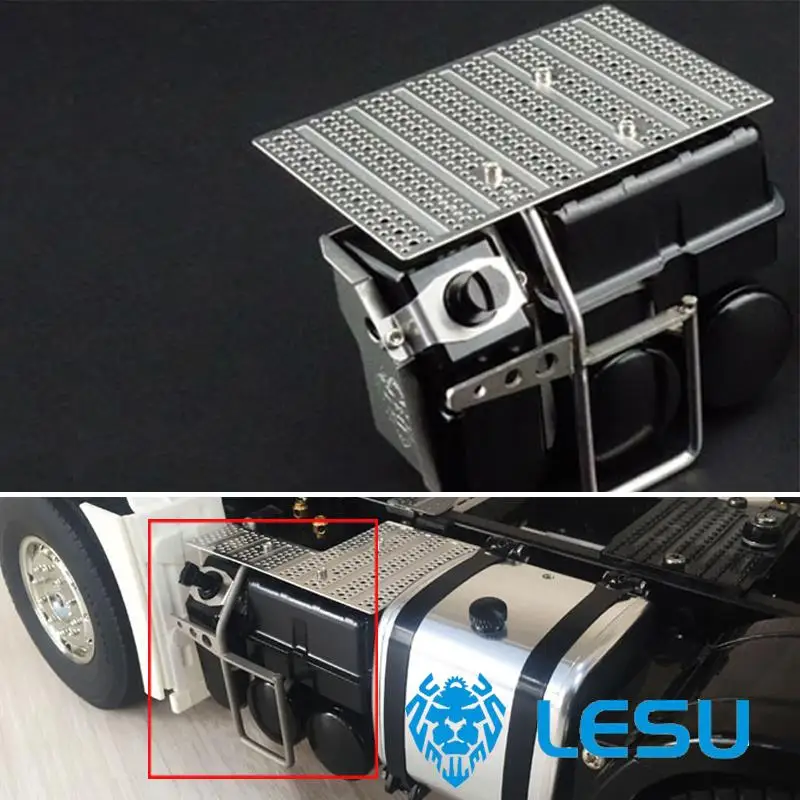 

LESU Metal Battery Box Def Adblue Tank B 1/14 RC Tamiyay 1851 Tractor Truck Outdoor Toys TH02282