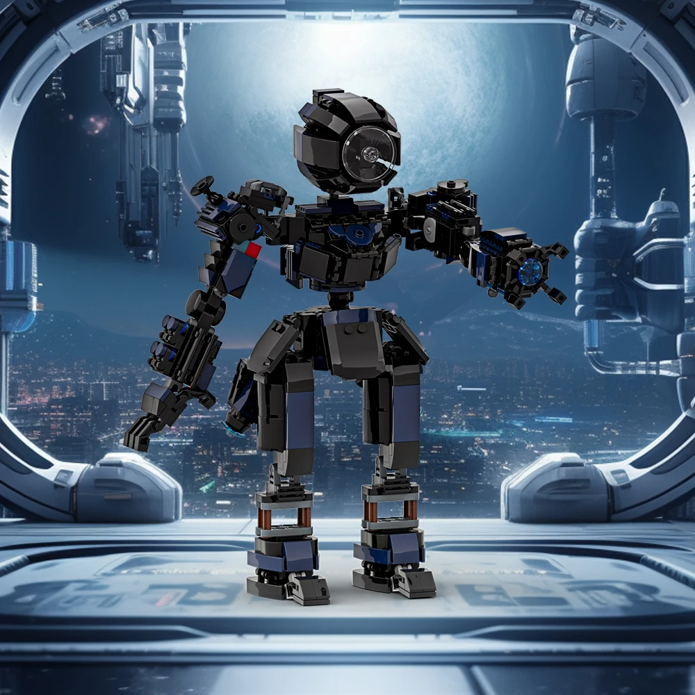 Gobricks MOC Rapid Redeployable Heavy Mech Bricks Модель AD-HS4 Rapid Heavy Mech Строительные блоки Сборные игрушки Детский подарок на день рождения