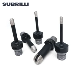 SUBRILLI 6/8/10/12/15/20mm 1/2gas Thread Diamond Finger Bit Milling Cutter Drill Bit For Ceramic Tile Granite Marble 1piece