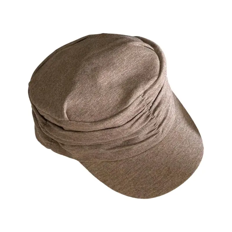 31BB Side Pleat Ruched Cap for Adults, 56-58 Size, Polyester Hat for Daily Wear, Commuting, Casual Outings, and Use