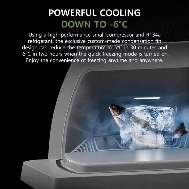 ل تسلا نموذج Y العرعر 2025 و نموذج Y 2020-2024 16L ضاغط صندوق السيارة نضارة التبريد الحفاظ على الغذاء المحمولة ثلاجة السيارة