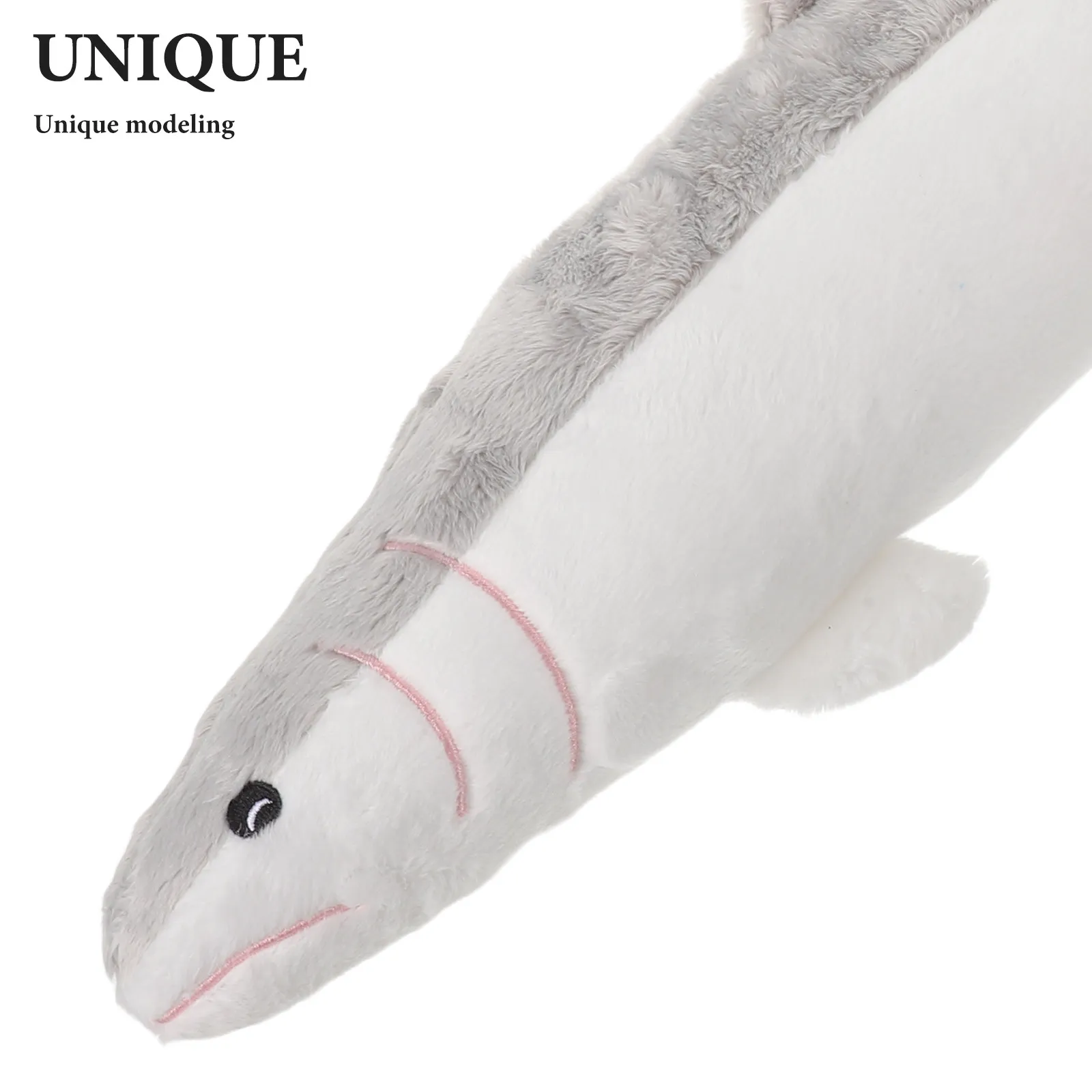 19.3 Inch Fish Shape Pillow Soft Animal Stuffed Home Decor Cute 3D Soft Fish Cushion Boys Girls Birthday Ocean Nursery Room