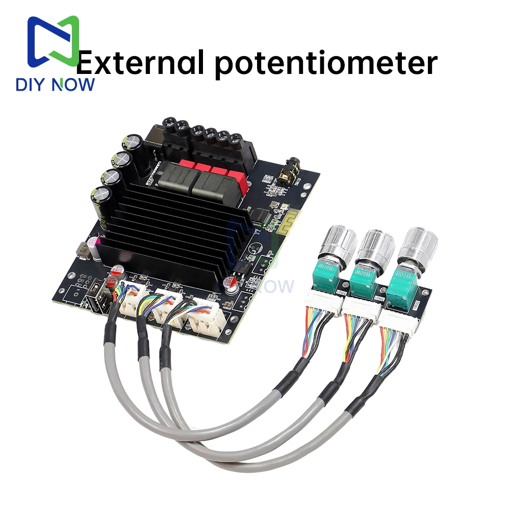 XY-T1002P amplifier board Dc12-30V Bt digital amplifier board 100W*2 stereo high and low frequency Tpa3221 chip