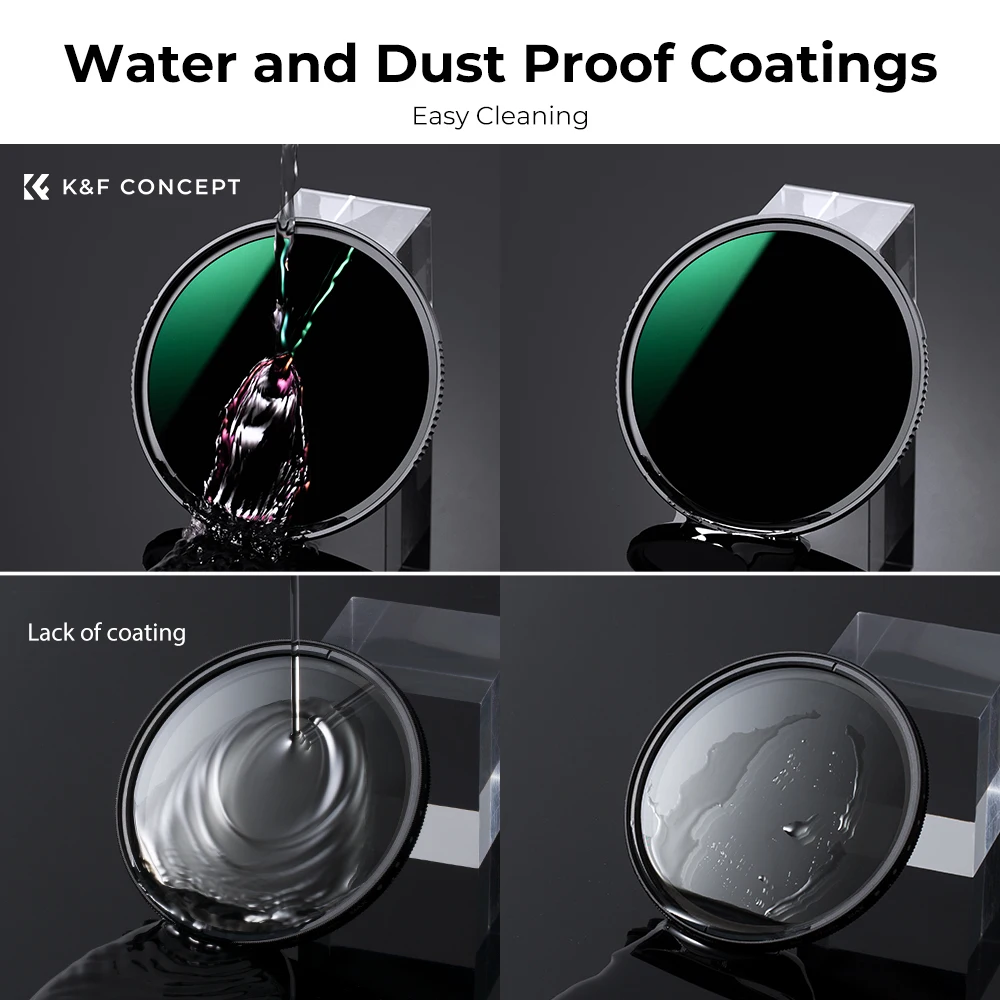 K&F Concept ND1000 Filter Camera Lens Multi-Resistant Nano Coating Filter Density 49mm 52mm 58mm 62mm 67mm 72mm 77mm 86mm 95mm