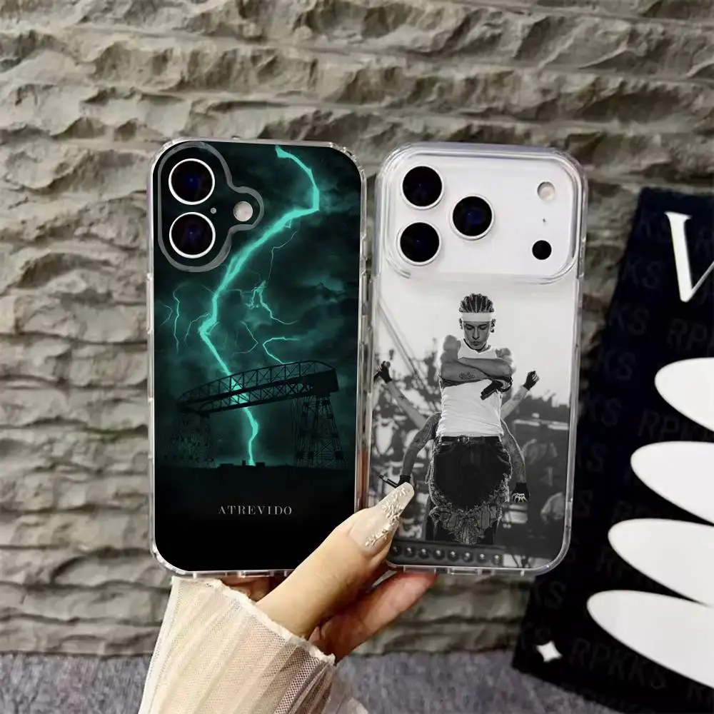 T-Trueno Rapper  Phone Case For iPhone 17,16,15,14,13,12,Pro,Max,Plus,E,SE4,Air,Mini Transparent Cover