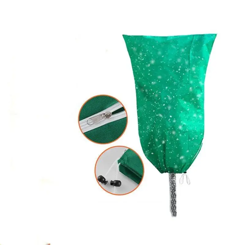 Winter Tree Shrub Frost Protect Bag Warm Plant Cold Resistant Cover with Zipper for Outdoor Home Yard Use