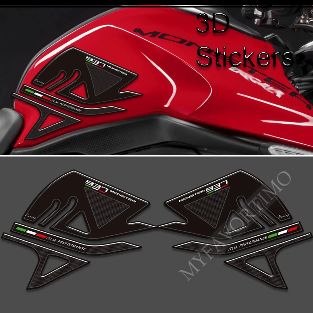 

Monster 937 For Ducati Motorcycle Stickers Gas Fuel Oil Kit Knee Protection Tank Pad Grips 2021 2022