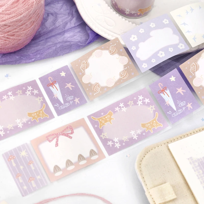 50 مللي متر * 3m Kawaii Ins رسالة ملاحظة لطيف كتيب الكولاج مواد الديكور التسمية ملصقا DIY بها بنفسك سجل القصاصات اللوازم الجمالية