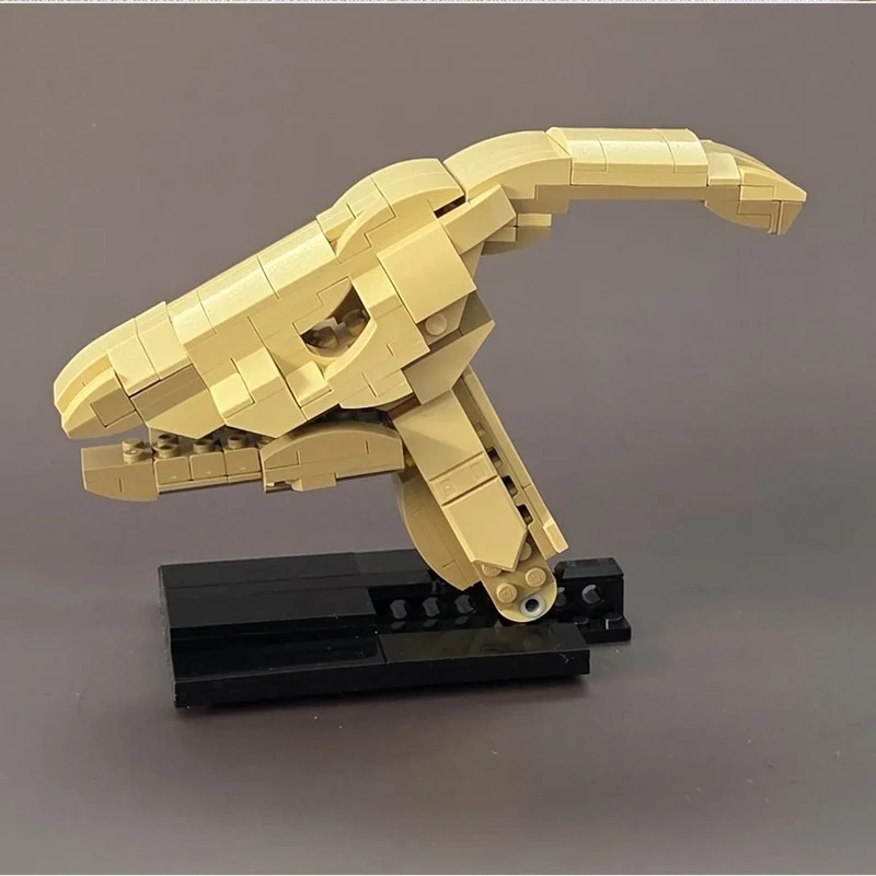 215 قطعة MOC Parasaurolophus الأحفوري الجمجمة الجوراسي نموذج اللبنات لتقوم بها بنفسك لعبة فكرة هدايا عيد الميلاد التعليم الاطفال عيد ميلاد