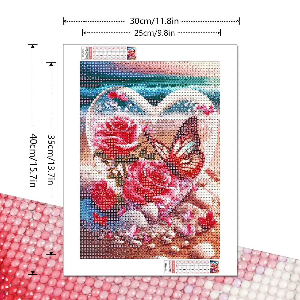 Mozaika diamentowa Motyl Róża  – Resin Art Canvas recenzja i cena