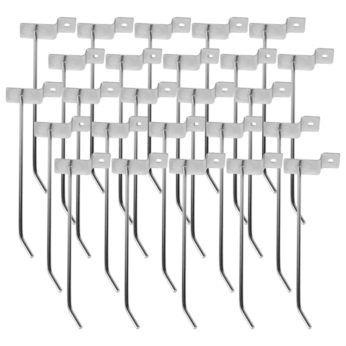 25 x Slatwall Single Hook Pin Shop Display Fitting Prong Hanger 150mm