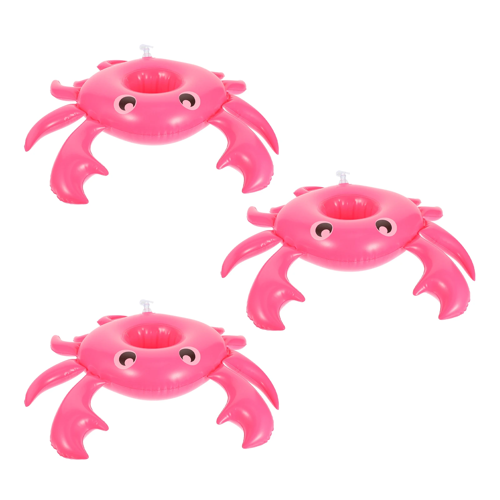 3 szt. Urocze zwierzątka - nadmuchiwane uchwyty na napoje do basenu, pływaki na kubki na imprezy tropikalne, na zewnątrz, do napojów wodnych