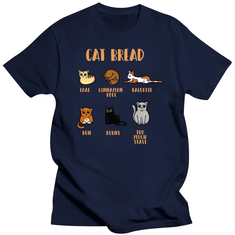 Cat Bread - The CatLoaf Collection T-Shirt Men  Cotton Short Summer Sleeve Overcooked Moving Out Chif Casual Shirts Loose