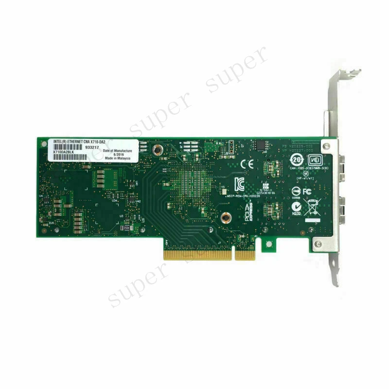

S+ Intel X710-DA2 10GB PCI 3.0 x8 Ethernet Converged Network Adapter X710DA2BLK New