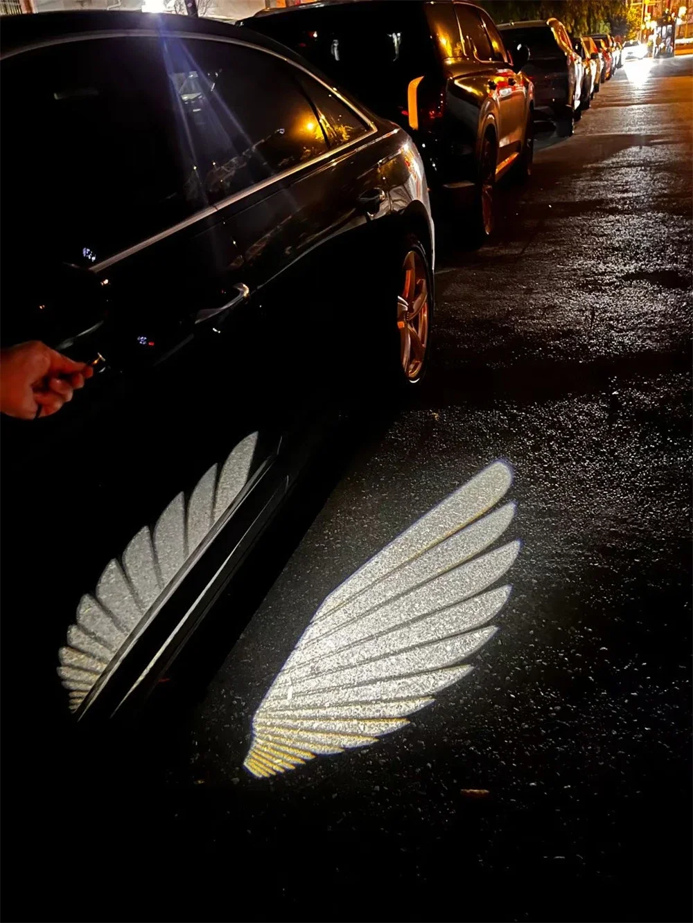 

Rear view mirror projection light decoration LAMP be in common use Auto Parts
