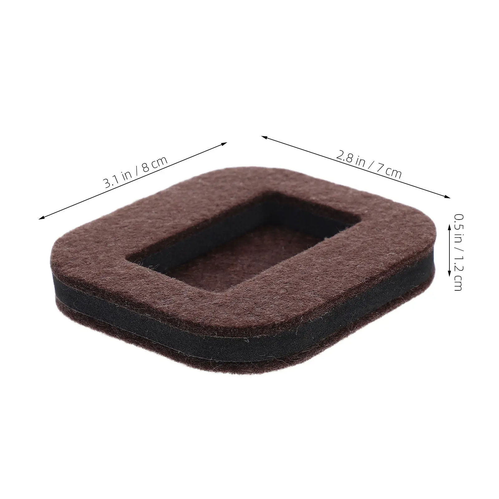 12Pcs Chair Anti Slip Pads 3.1x2.8x0.5 Inch Caster Cups Non Skid Floor Protectors Silent Wheel Felt Pads for Home