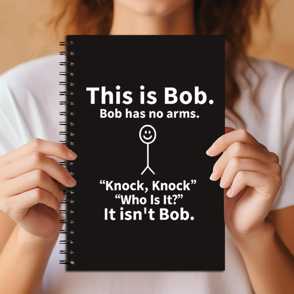 Das ist Bob's Spiral-Notizbuch – ein lustiges Grafik-Notizbuch für Schule, Arbeit und Geschenke.