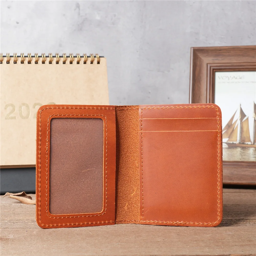 

Men Luxury Fashion Genuine Leather Card Wallets Credit Card Holders Card&ID Holder Vintage Mens Wallet