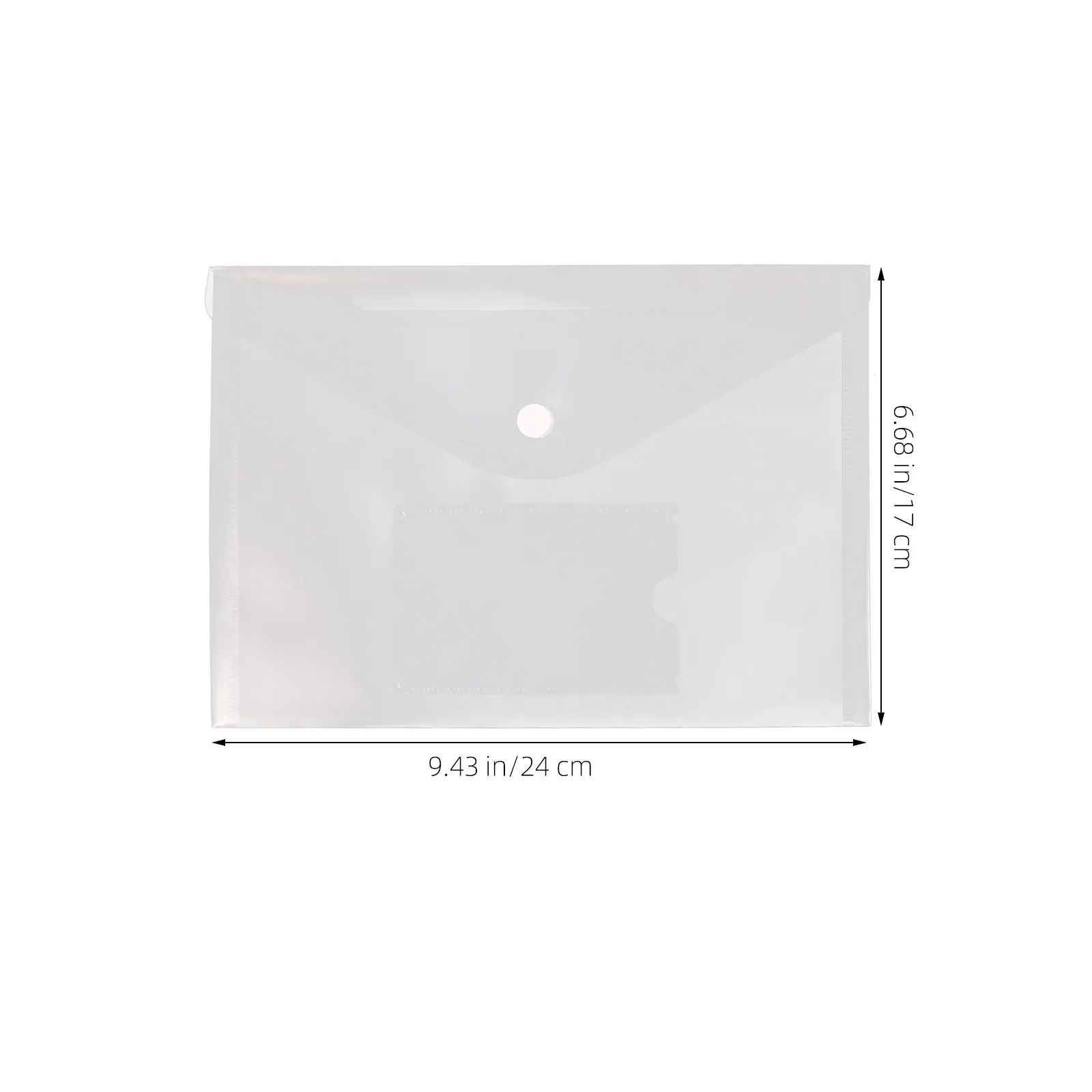 12Pcs Transparent Document Organizer A5 Clear File Folder Premium PP Material Snap Button Closure Large Capacity for Receipts