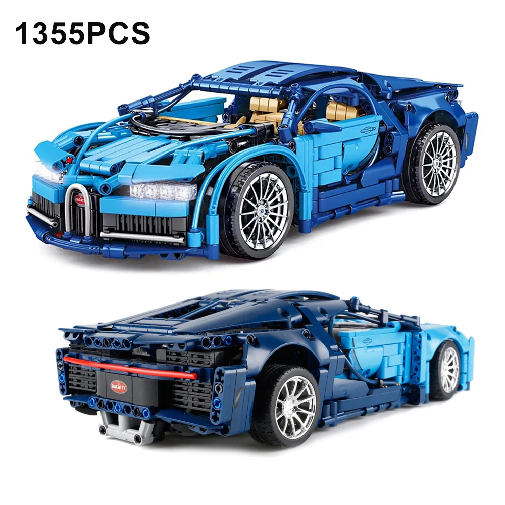 1388PCS Technical Super Speed Bugattied Sport Car Building Blocks Assemble Bricks Racing Vehicle Toys Gifts For Adult Friend