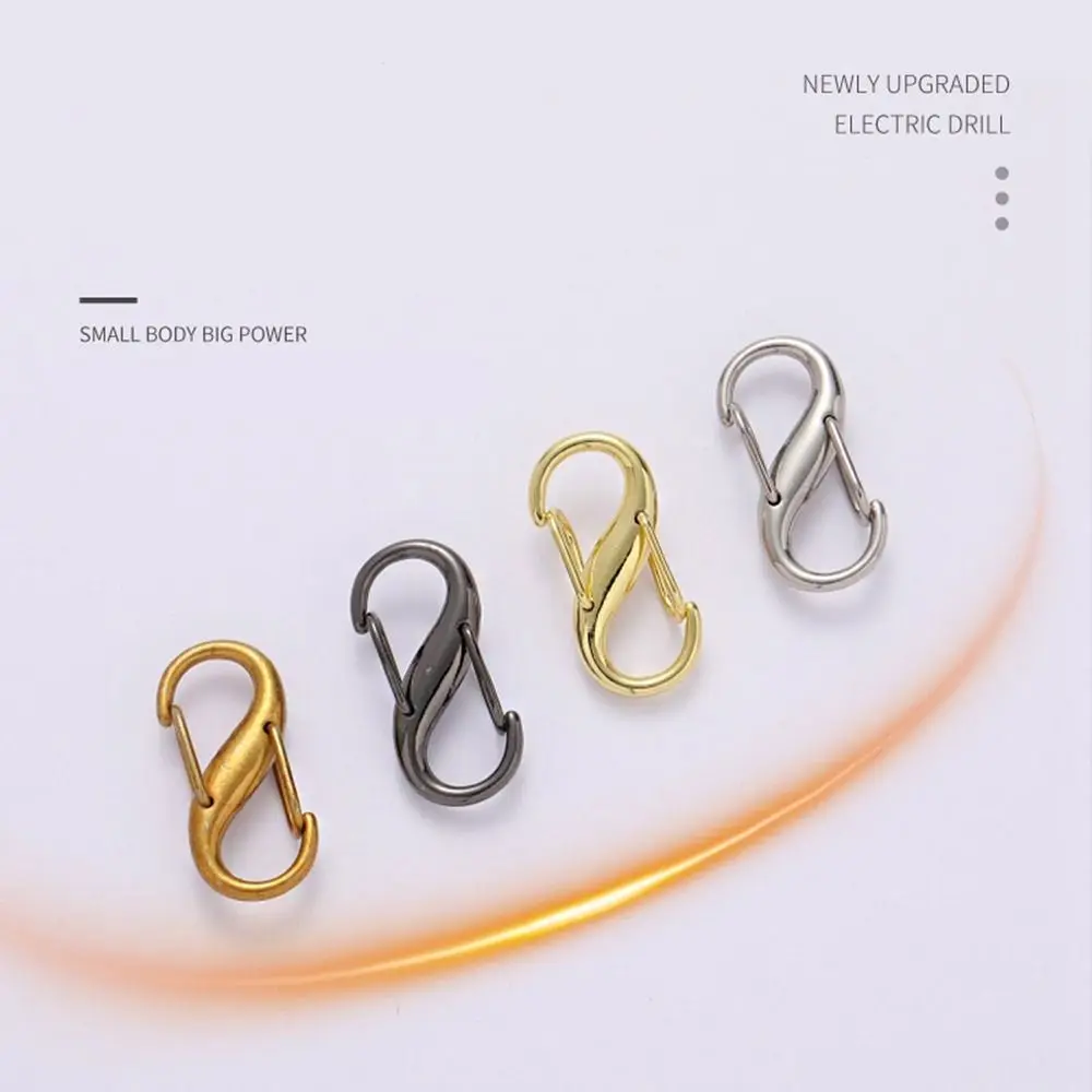 Hook Shortening S Type Shape Clasp Bag Extension Buckle Hardware Accessory Bag Adjustable Buckle Alloy Gold