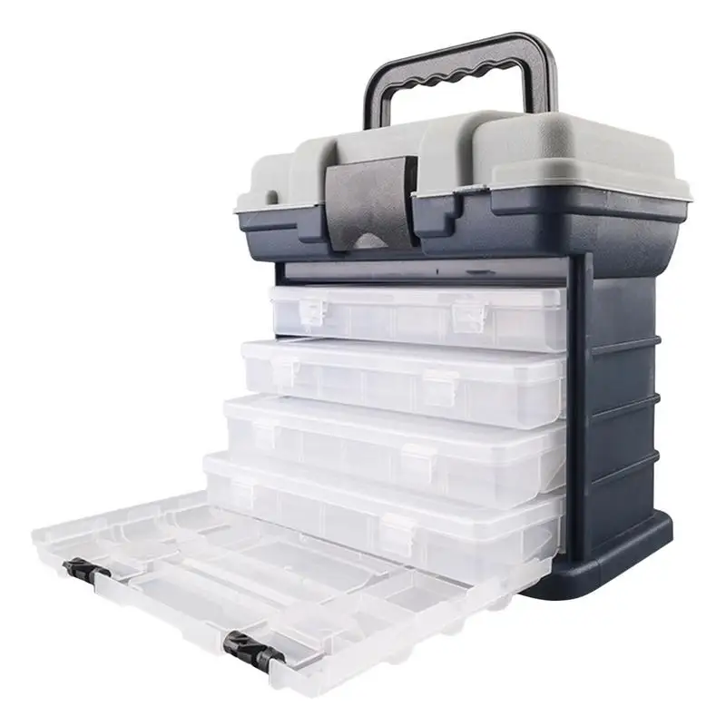 

Tackle Box Organizer 4 Drawers Tackle Box Organizer Organizer Utility Box Storage With Multiple Compartments