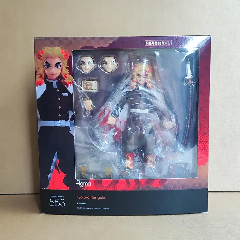 In Stock 15cm Demon Slayer Anime Figure Rengoku Kyoujurou Action Figure Agatsuma Zenitsu Kamado Nezuko Tanjirou Figurine Toys