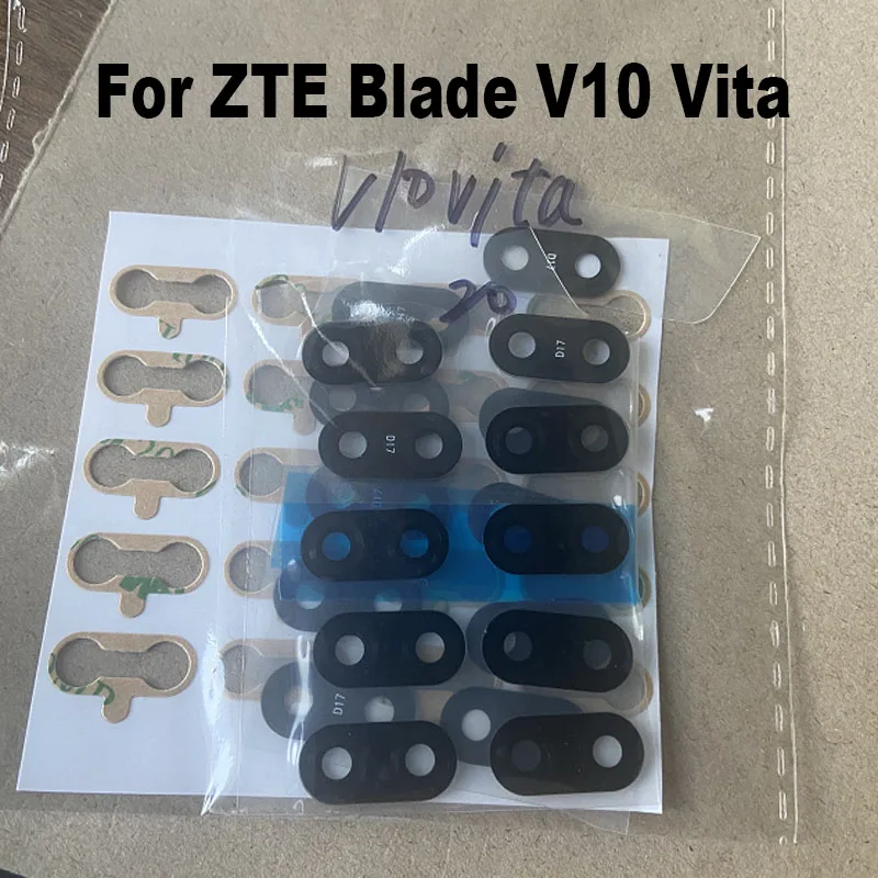 New Back Camera Glass For ZTE Blade V10 Vita Rear Camera Glass Lens With Adhesive Sticker