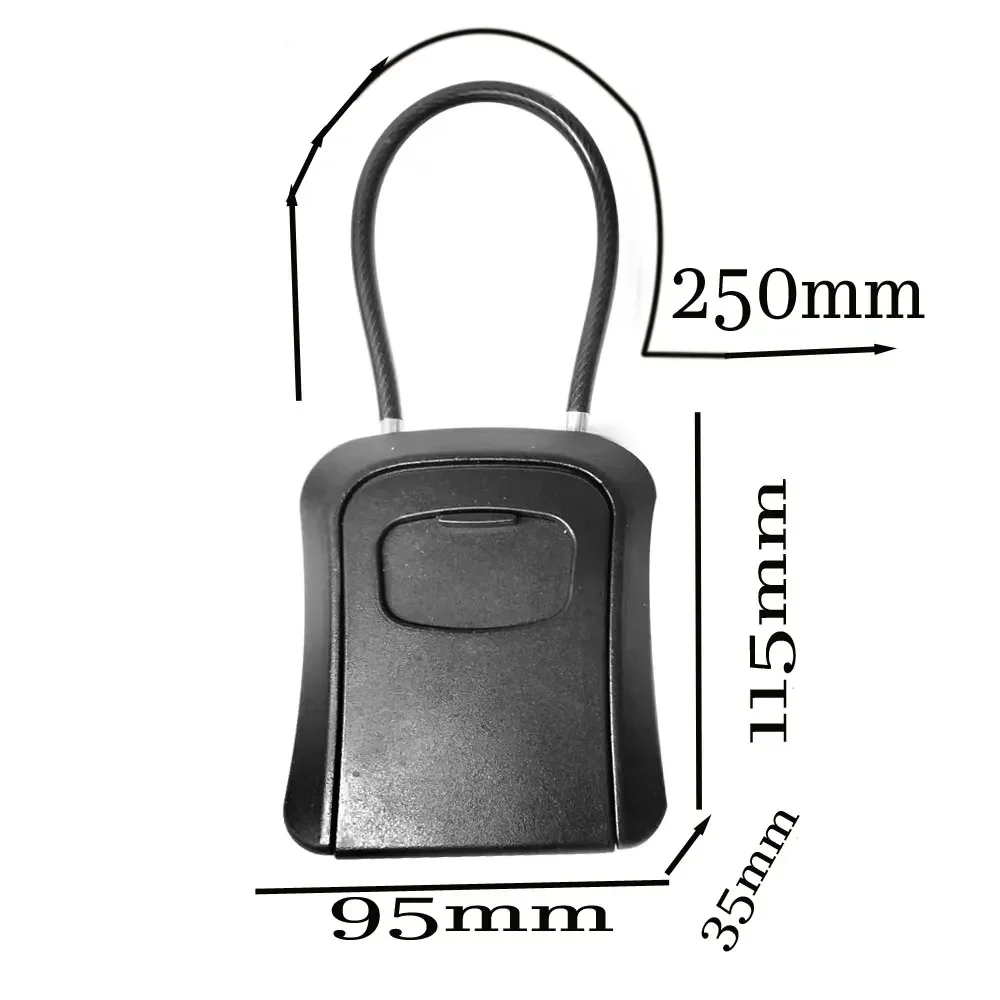 الحائط مفتاح آمن 4 أرقام كلمة المرور مفتاح آمن تخزين قفل مدير عقد ما يصل إلى 5 مفاتيح اقفال الصناديق الحائط مفتاح صندوق تخزين