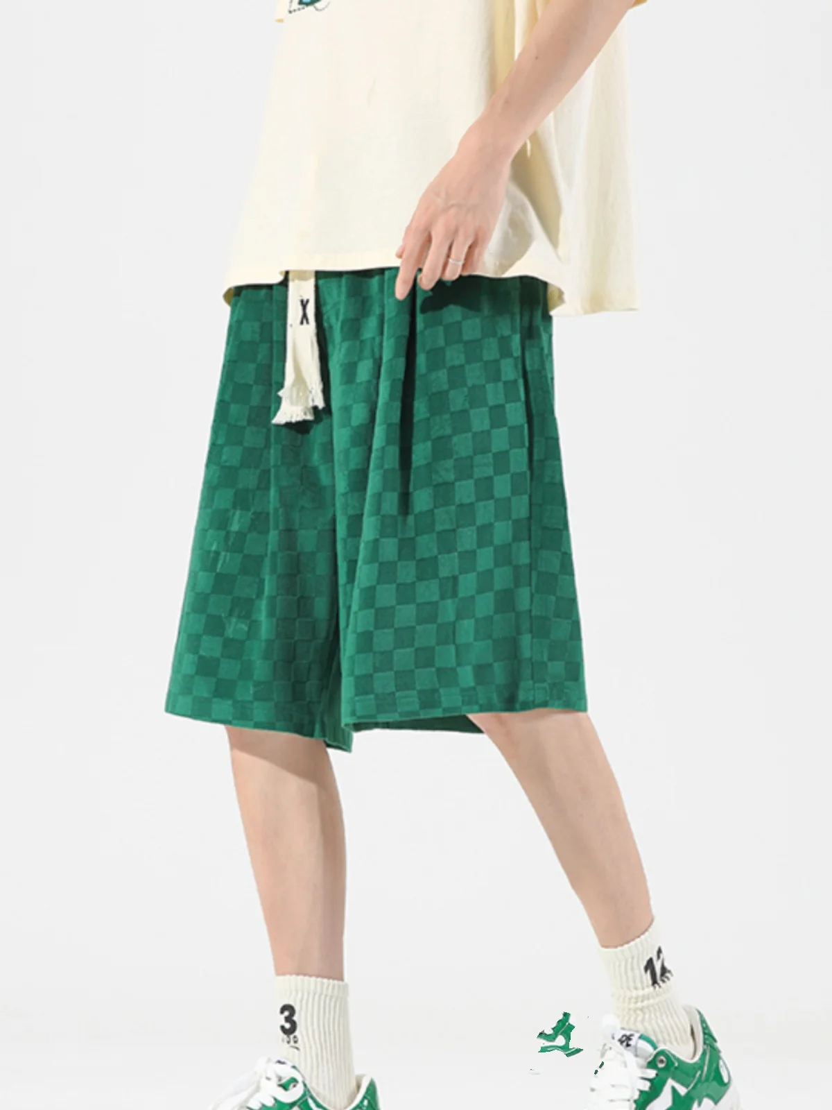 

Summer Thin id Men's orts Casual Loose Baskeall Sports Pants Faionable Brand Youth Vitali Sle mid Waist orts