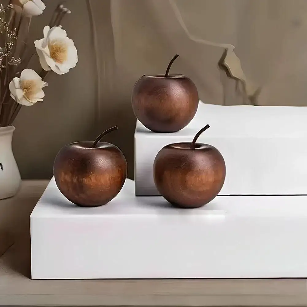 Natural Wooden Apple Shaped Aroma Diffuser Living Room Aromatherapy Interior Expanding Fragrance Long-lasting Christmas Gifts