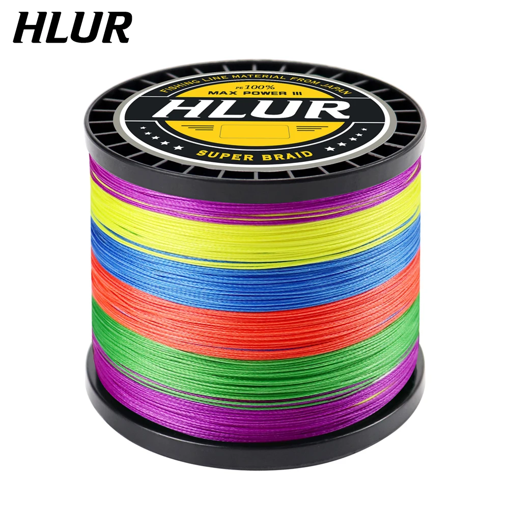 HLUR-sedal de pesca multifilamento, 4 hebras, 300M, 500M, 1000M, 8-80lb, PE, trenzado, accesorios de pesca japoneses