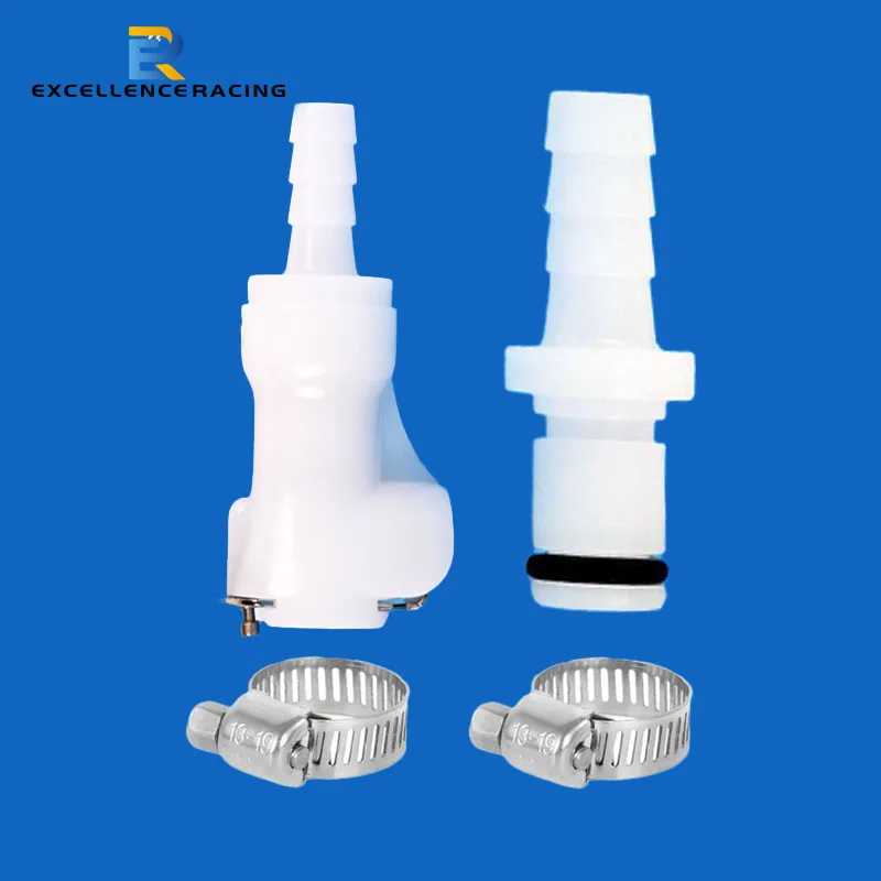 

1PC Quick Release Non Drip 8mm / 6mm Race Fuel Coupler Connector Shut-Off Valve Petrol Hose Motorcycle Accessories interface