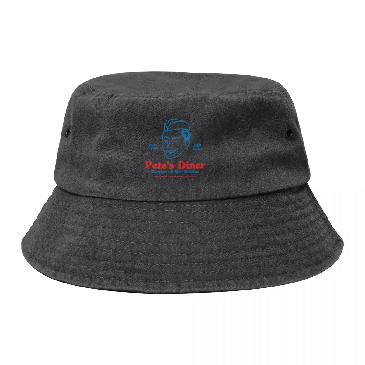 

Pete's Diner Bucket Hat Beach Outing designer cap Mountaineering Mens Caps Women's