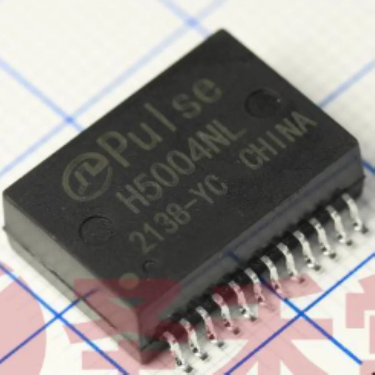 

5 шт. оригинальный МОДУЛЬ ТРАНСФОРМАТОРА H5004NL GIGABIT 1PORT 1:1 SMD-24P, 17,5x12,2 мм H5004NLT H5004N H5004 5004 Импульсный КИТАЙ