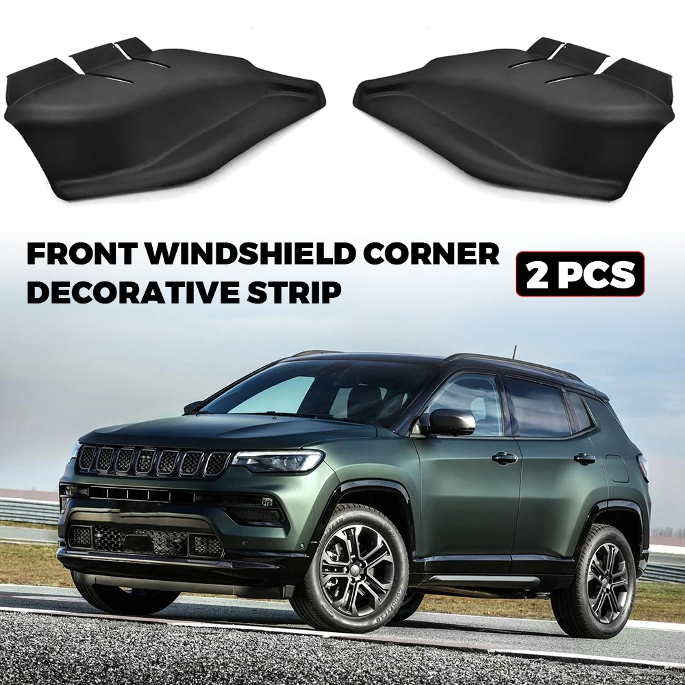 

Cowl Side Panel Trim for Jeep Compass 2017-2023, Wiper Side Trim Engine Hood Hinge Cover, Replace 53223828 53223829
