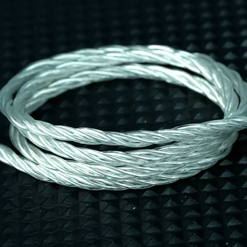 XINHS S105 4-strand coaxial structure single crystal copper silver plated upgrade line - Image 2