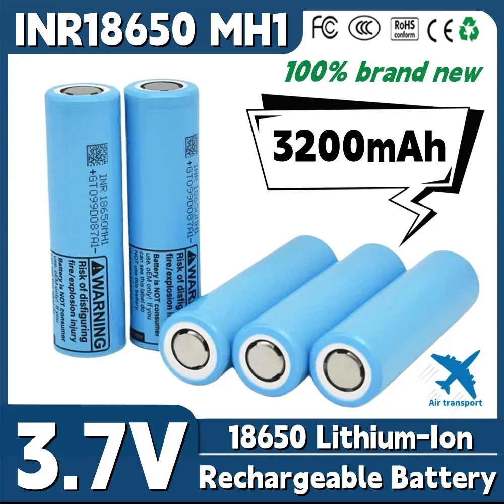 

1-40PCS 3.7 V 18650 MH1 3200mah Lithium Battery For Drone Power Tools Flashlight Power Tools 10A Discharge