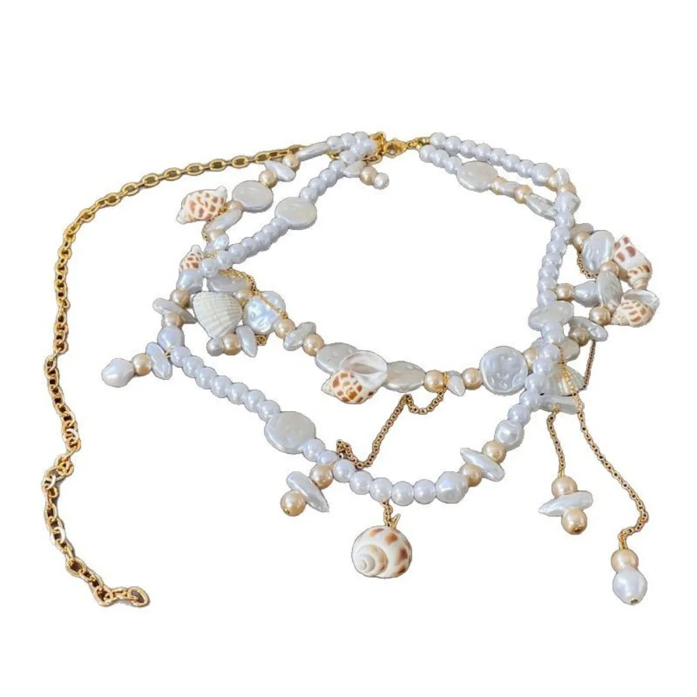 

Модные поясные цепочки с кисточками и жемчугом, элегантная универсальная цепочка на живот, стиль отпуска, украшения для тела в стиле бохо, аксессуары для одежды