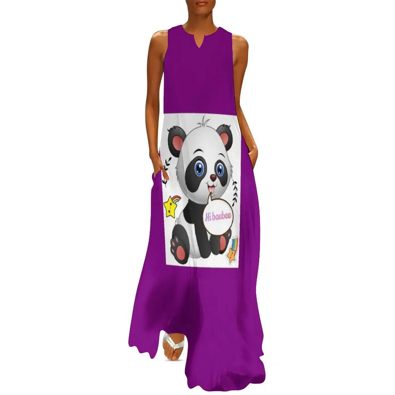 

Cute panda Long Dress beach dress dresses for prom women's clothing trend 2025 Dress woman