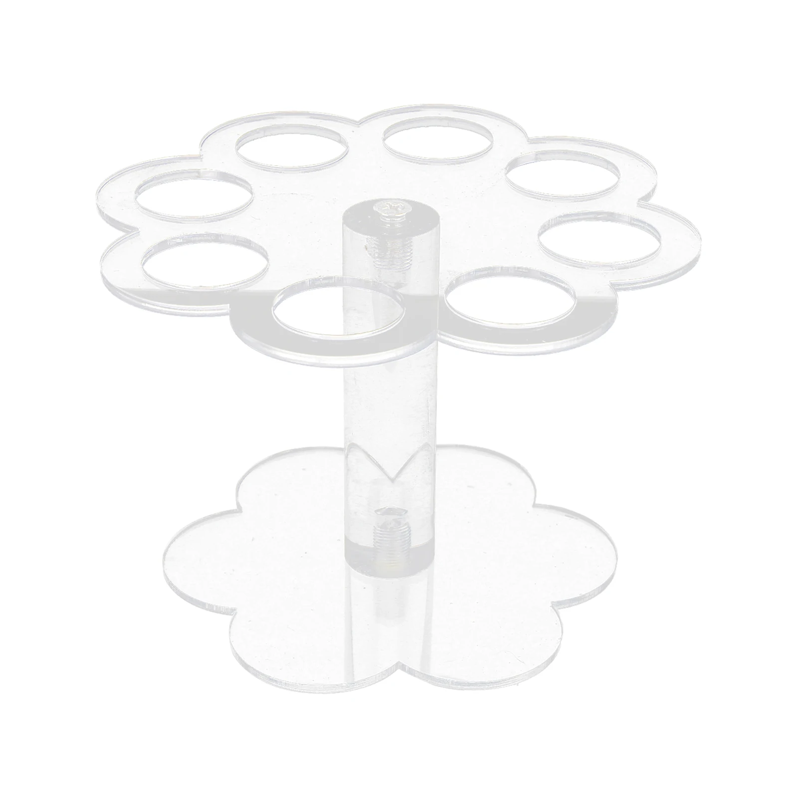 

Acrylic Ice Cream Stand 8 Holes Transparent DIY Dessert Display Holder Detachable Cone Cake Stand Buffet Party
