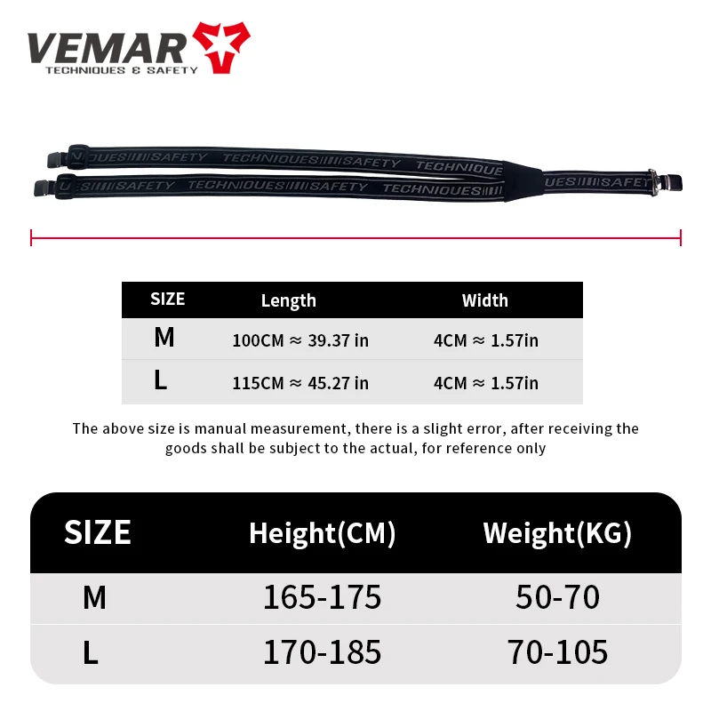 

VEMAR High Elasticity Y Braces Straps for Motorcycle Pants High Quality Unisex Racing Trousers Motorbike Riding Pants Suspenders